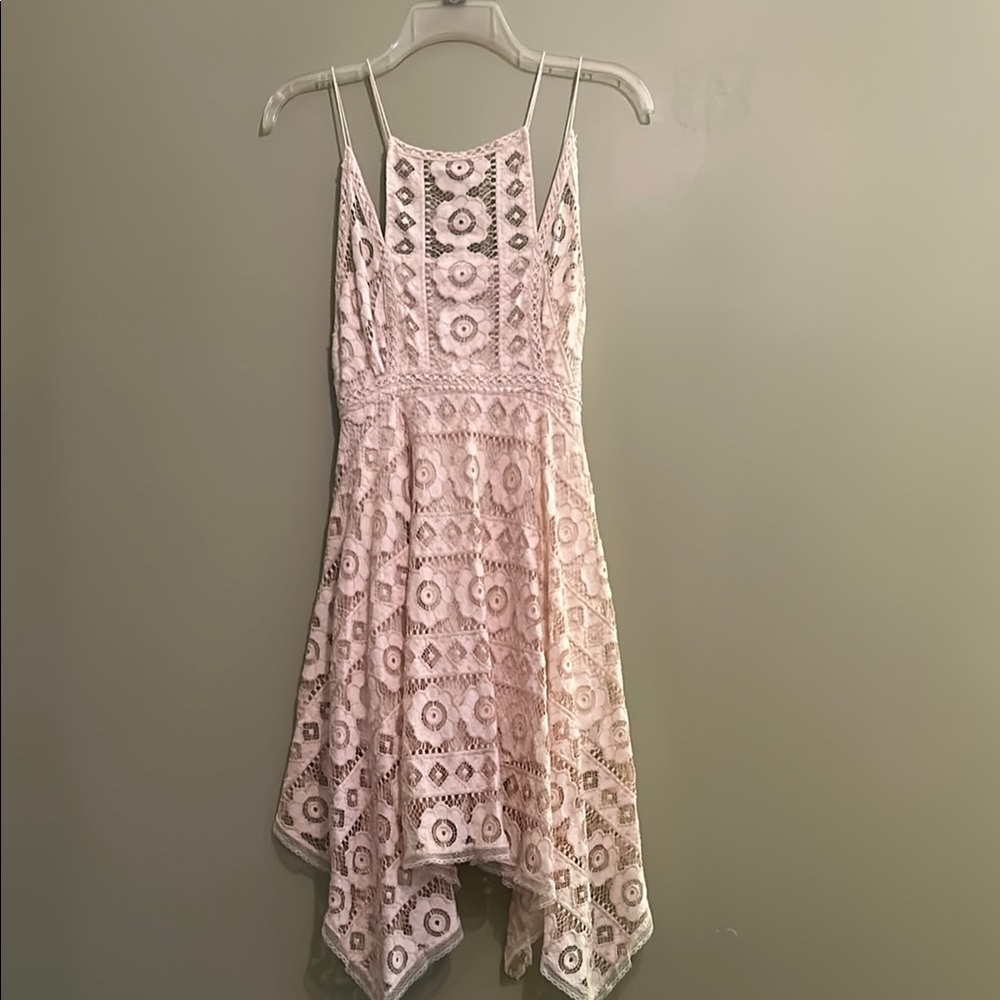 Free People Cream Lace Dress Size 0